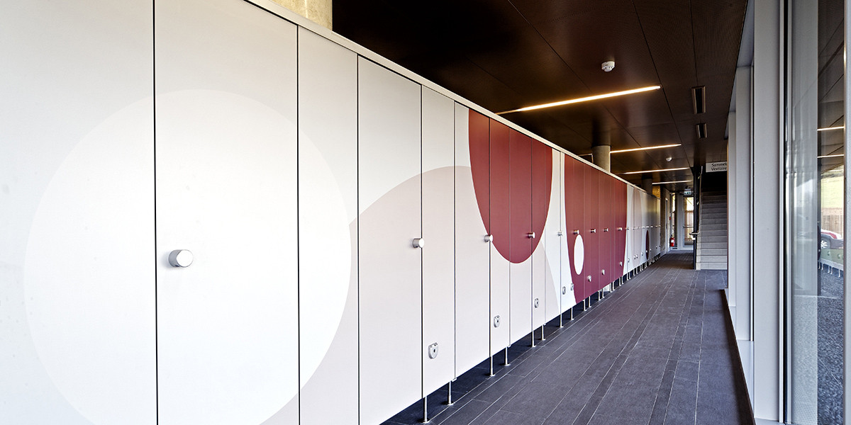 Parete divisoria per bagni pubblici Kemmlit PRIMO F