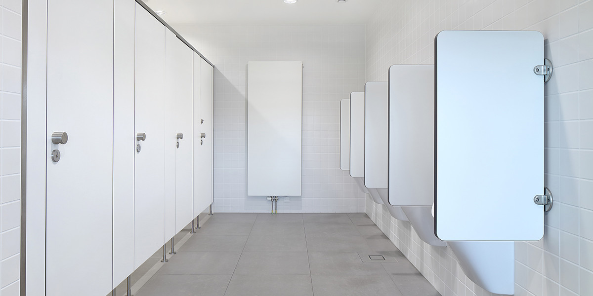 Parete divisoria per bagni pubblici Kemmlit PRIMO F