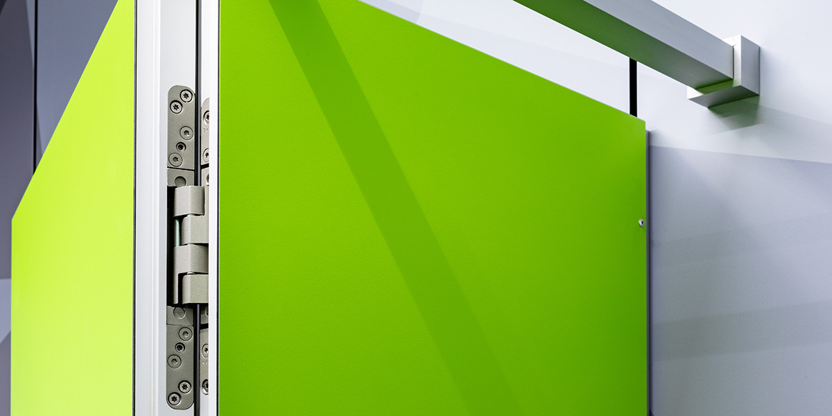 Parete divisoria PRIMO Kn Parete divisoria in HPL Kemmlit PRIMO Kn cerniera a scomparsa