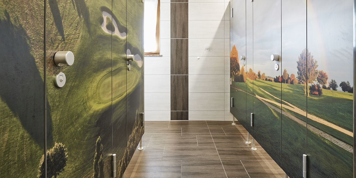 Parete divisoria PRIMO Kn Parete divisoria in HPL Kemmlit PRIMO Kn stampa digitale