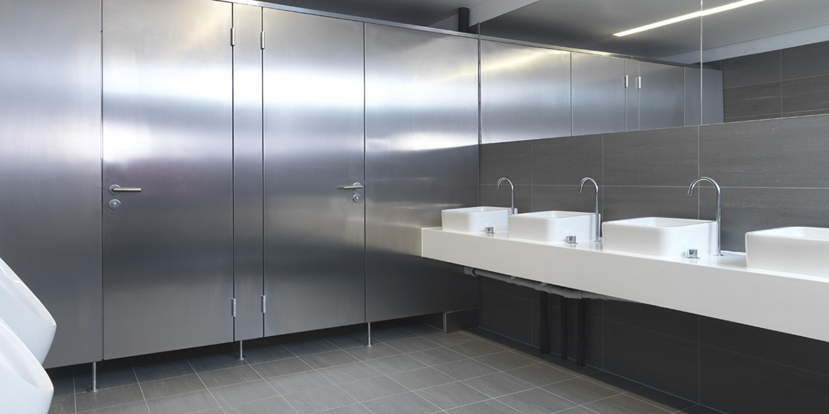 Kemmlit classiccell Parete divisoria per bagni pubblici in acciaio Inox